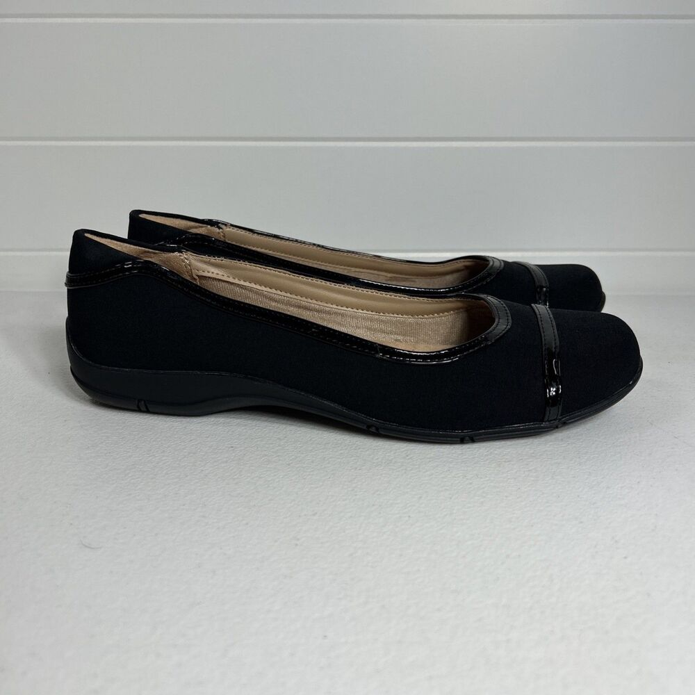 LifeStride Women’s Shoes Size 8.5 Black Soft System Dalia Ballet Flat
